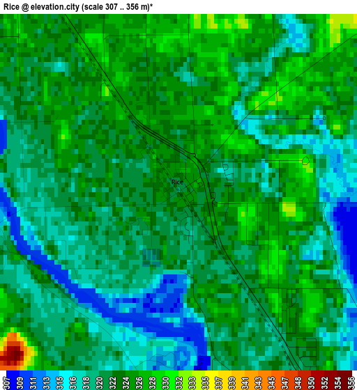 Rice elevation map