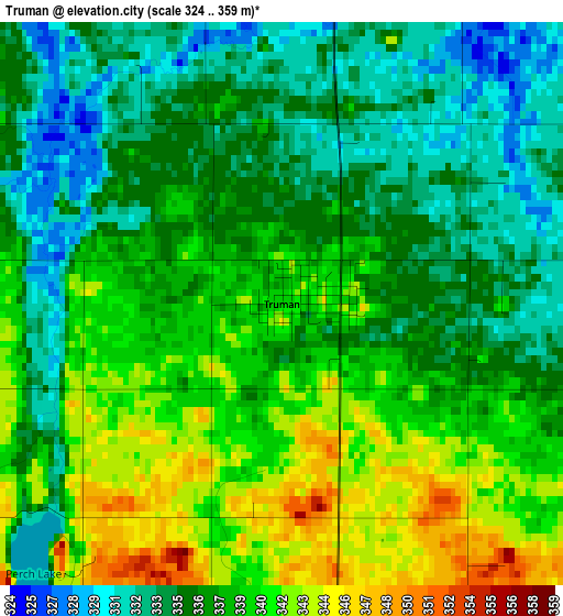 Truman elevation map