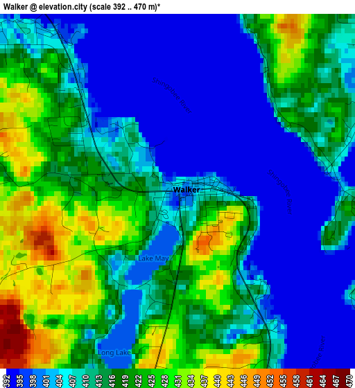 Walker elevation map