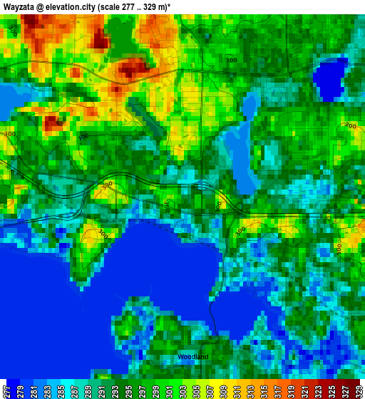 Wayzata elevation map