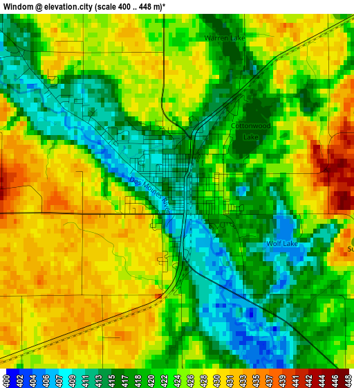 Windom elevation map