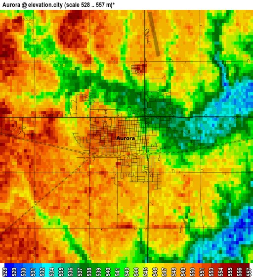 Aurora elevation map