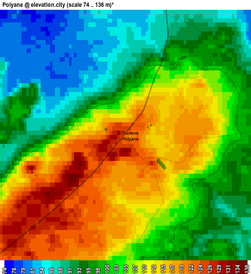 Polyane elevation map