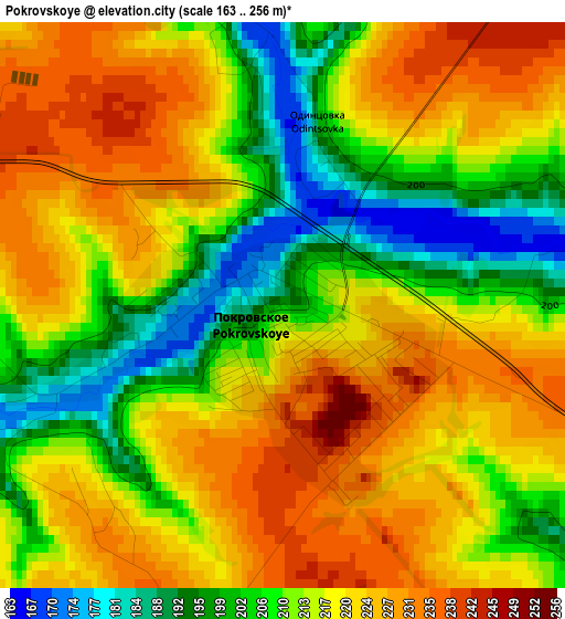 Pokrovskoye elevation map