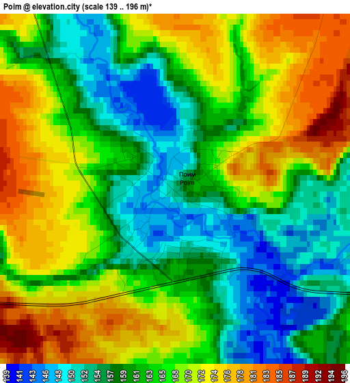 Poim elevation map