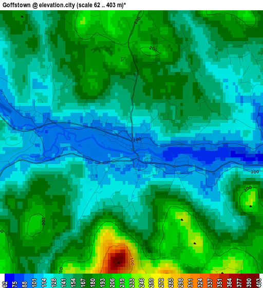 Goffstown elevation map