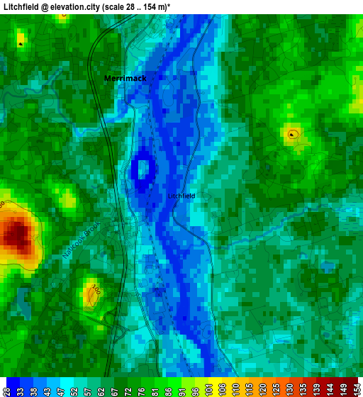 Litchfield elevation map