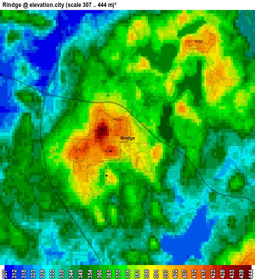 Rindge elevation map