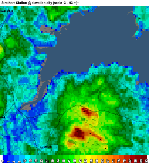 Stratham Station elevation map