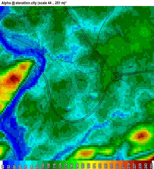 Alpha elevation map