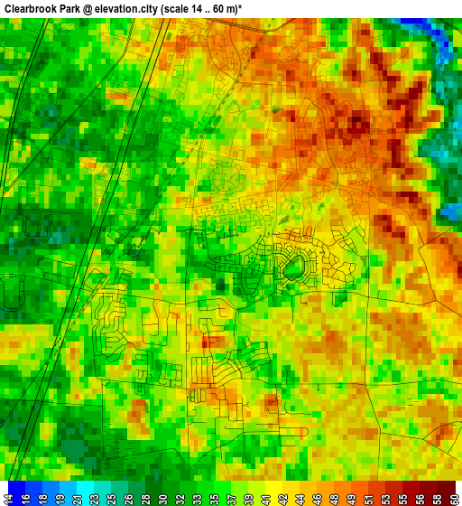 Clearbrook Park elevation map