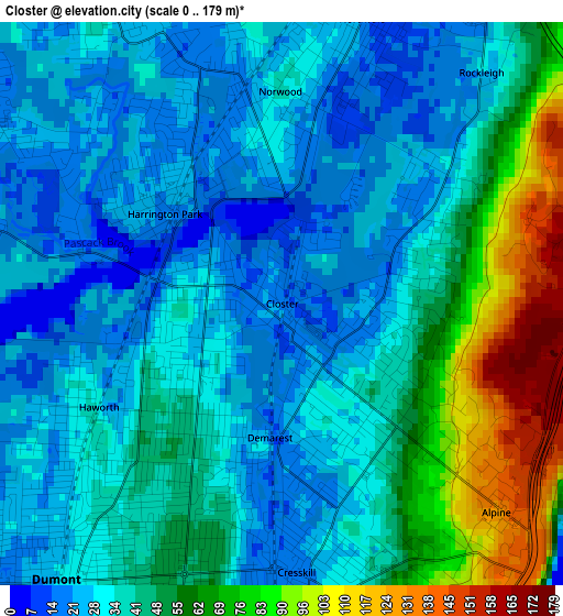 Closter elevation map