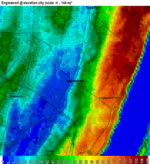 Englewood elevation map