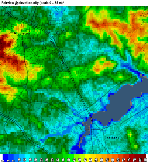 Fairview elevation map