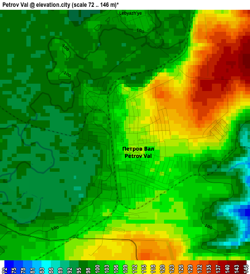 Petrov Val elevation map