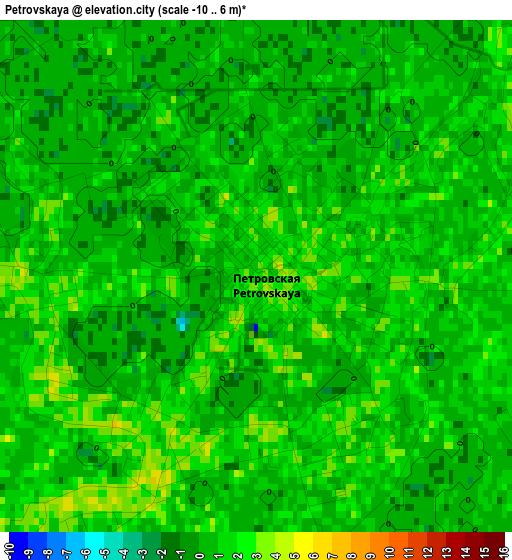 Petrovskaya elevation map