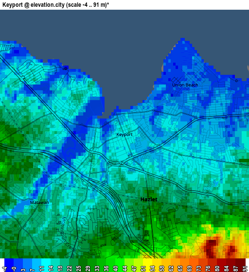 Keyport elevation map