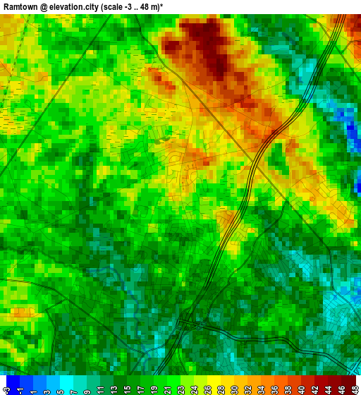 Ramtown elevation map