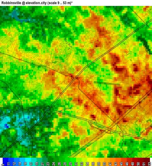 Robbinsville elevation map