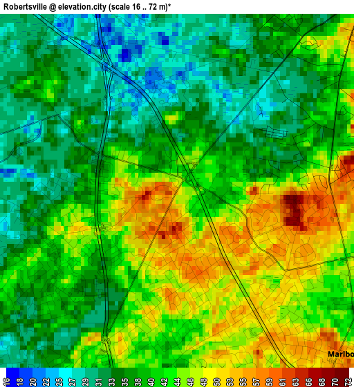 Robertsville elevation map