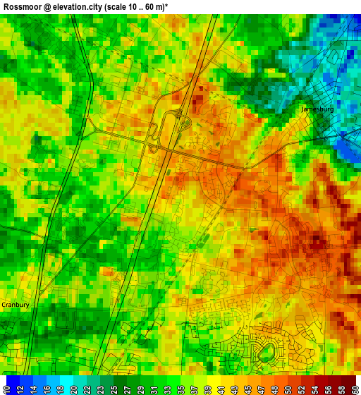 Rossmoor elevation map