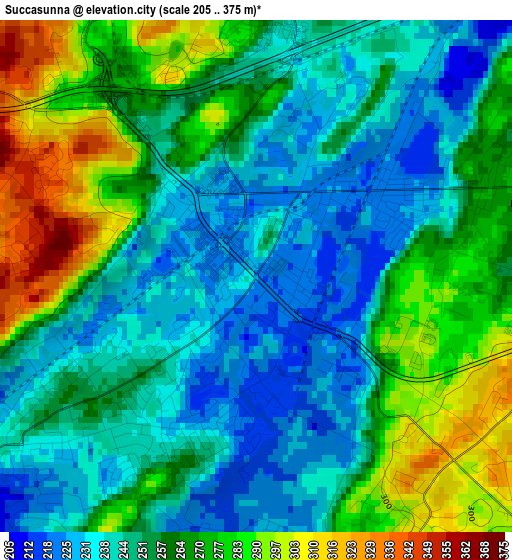 Succasunna elevation map
