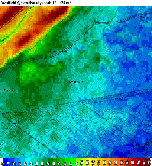 Westfield elevation map