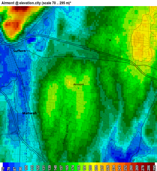 Airmont elevation map