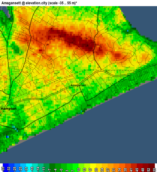 Amagansett elevation map