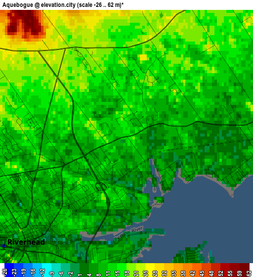 Aquebogue elevation map