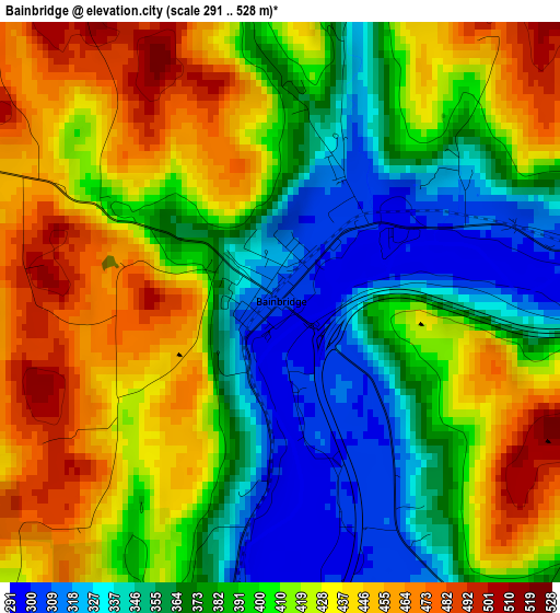 Bainbridge elevation map