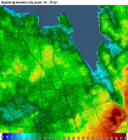 Bayside elevation map