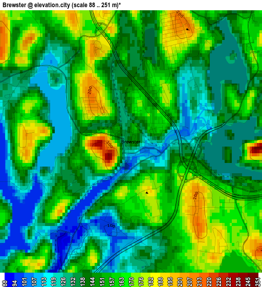 Brewster elevation map