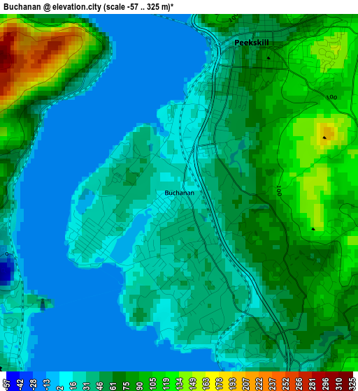 Buchanan elevation map