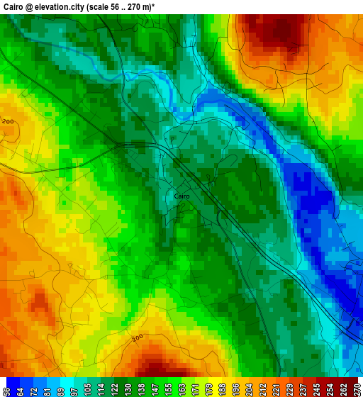 Cairo elevation map