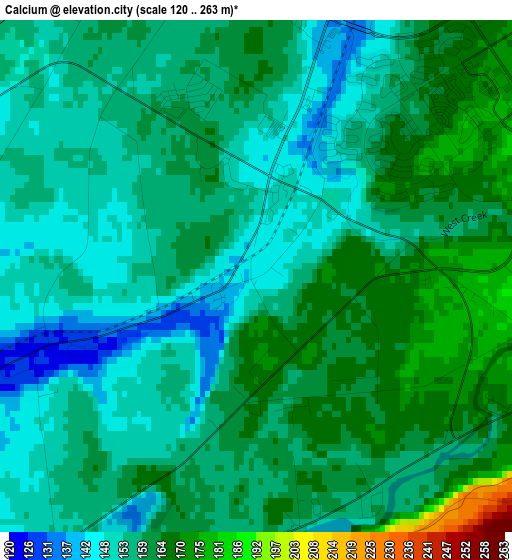 Calcium elevation map