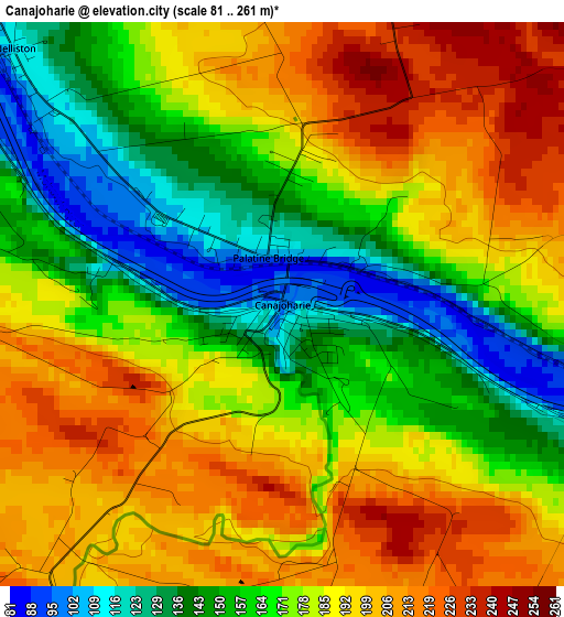 Canajoharie elevation map