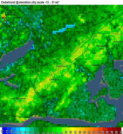 Cedarhurst elevation map