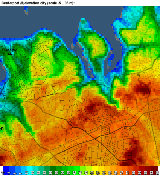 Centerport elevation map