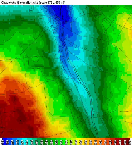 Chadwicks elevation map