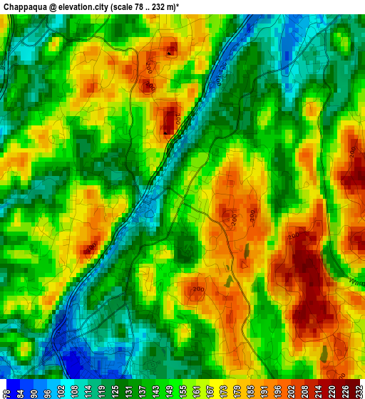 Chappaqua elevation map