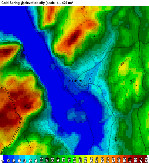 Cold Spring elevation map