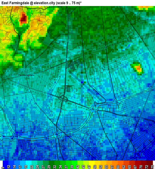 East Farmingdale elevation map