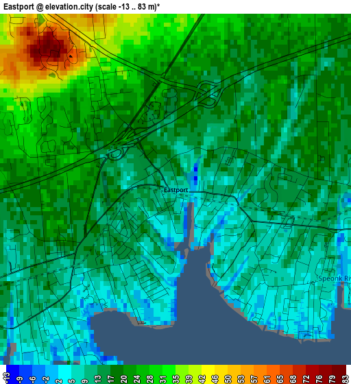 Eastport elevation map