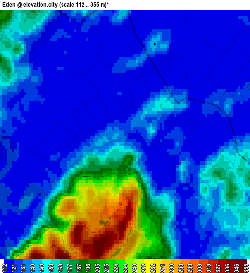 Eden elevation map