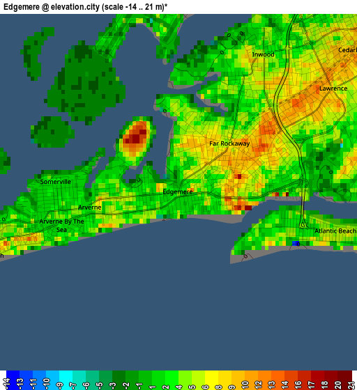 Edgemere elevation map