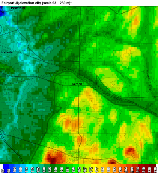 Fairport elevation map