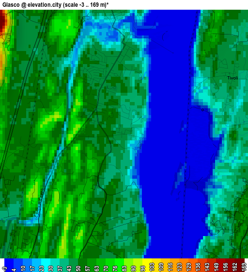 Glasco elevation map