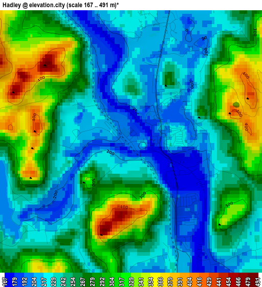 Hadley elevation map