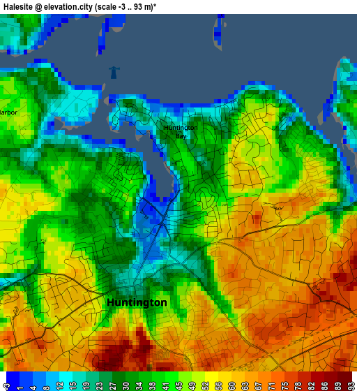 Halesite elevation map